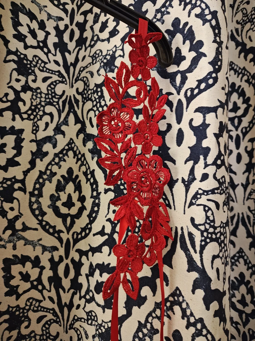 Red Floral Lace For Feet- Women's Accessory